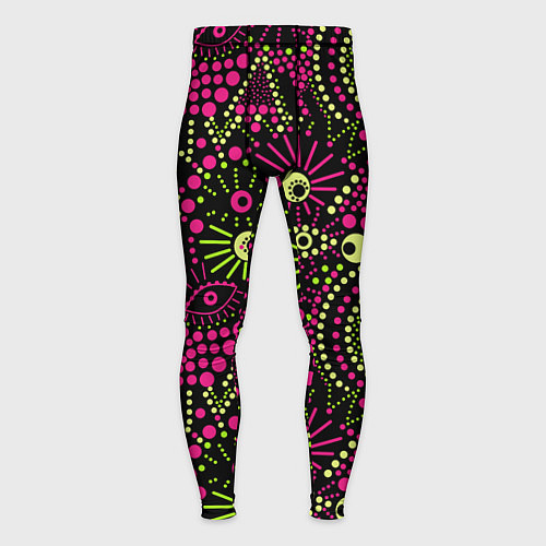 Мужские тайтсы Модный абстрактный узор / 3D-принт – фото 1