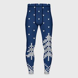 Тайтсы мужские Зимняя ночь, цвет: 3D-принт