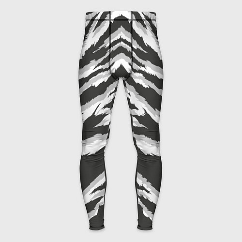Мужские тайтсы Белая шкура тигра / 3D-принт – фото 1