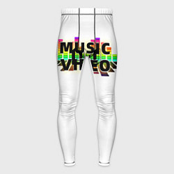 Тайтсы мужские Merch - DJ MUSICVIDEO, цвет: 3D-принт