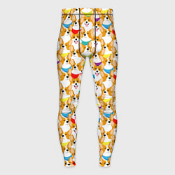 Тайтсы мужские Вельш-Корги Пемброк, цвет: 3D-принт