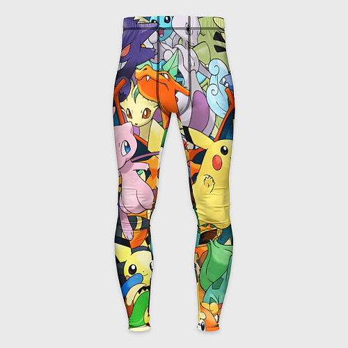 Мужские тайтсы АНИМЕ, ПОКЕМОНЫ ВСЕ ПЕРСОНАЖИ POKEMON / 3D-принт – фото 1