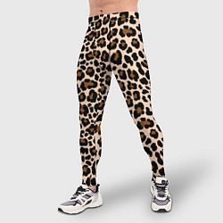 Тайтсы мужские Леопардовые Пятна, цвет: 3D-принт — фото 2