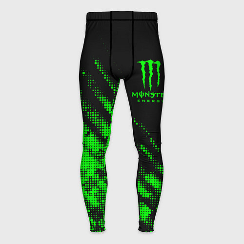 Мужские тайтсы Monster Energy Текстура / 3D-принт – фото 1