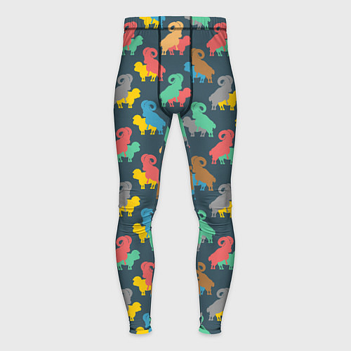 Мужские тайтсы Овечки 18 / 3D-принт – фото 1