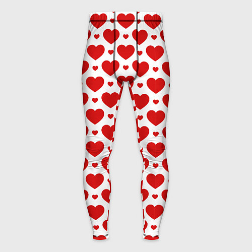 Мужские тайтсы Сердечки - любовь / 3D-принт – фото 1