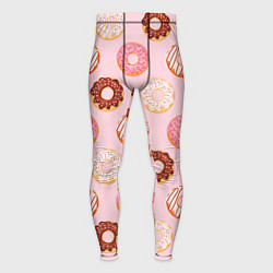 Тайтсы мужские Pink donuts, цвет: 3D-принт
