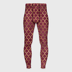 Мужские тайтсы Gold & Red pattern