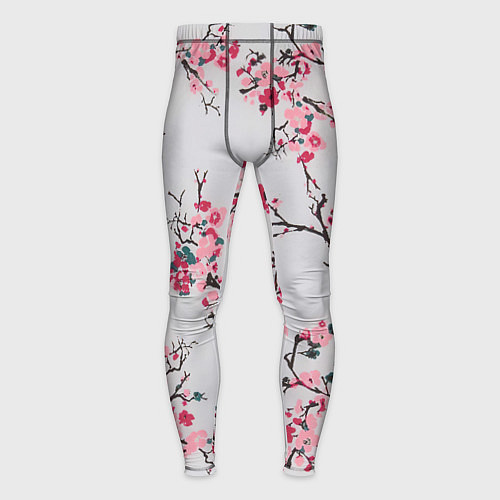 Мужские тайтсы Цветущие ветви / 3D-принт – фото 1