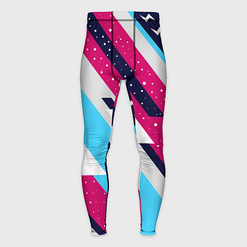 Мужские тайтсы Abstraction with lightning bolts / 3D-принт – фото 1