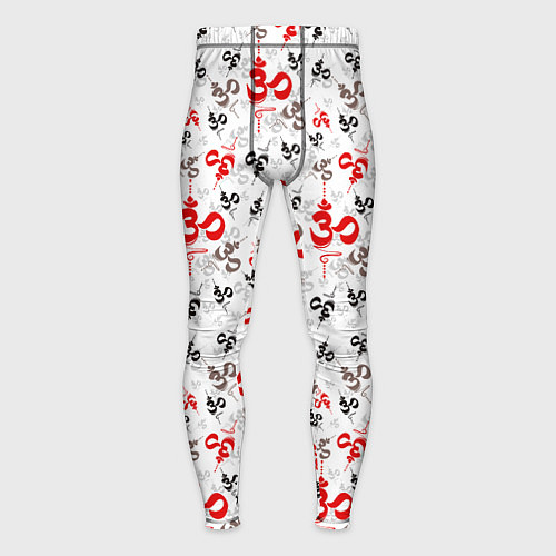 Мужские тайтсы Мантра ОМ АУМ / 3D-принт – фото 1