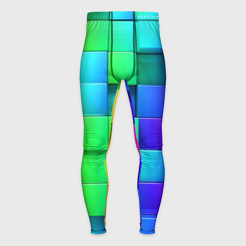Мужские тайтсы Color geometrics pattern Vanguard / 3D-принт – фото 1