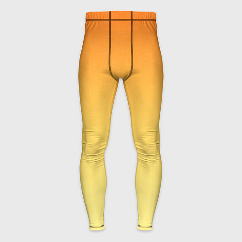 Мужские тайтсы Оранжевый, желтый градиент / 3D-принт – фото 1