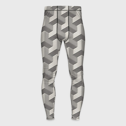 Мужские тайтсы Геометрические фигуры Оптическая иллюзия / 3D-принт – фото 1