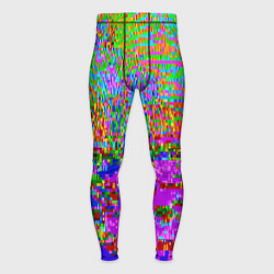 Тайтсы мужские Пиксельный глитч-арт паттерн, цвет: 3D-принт