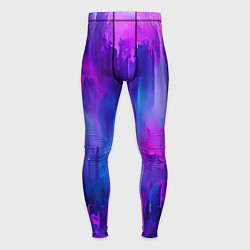 Тайтсы мужские Purple splashes, цвет: 3D-принт