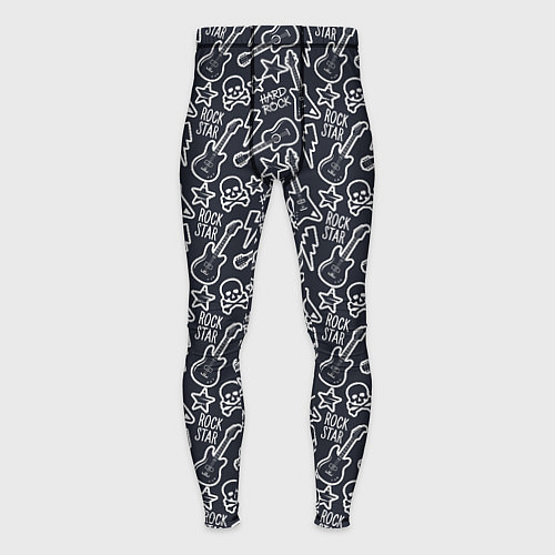 Мужские тайтсы Звезда рока / 3D-принт – фото 1
