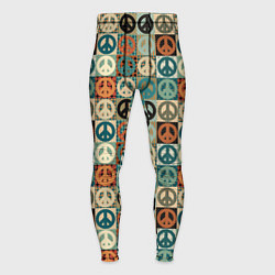 Тайтсы мужские Peace symbol pattern, цвет: 3D-принт