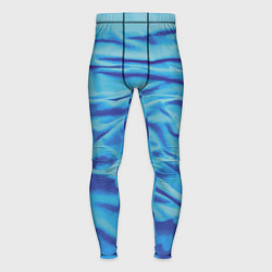 Тайтсы мужские Мятая ткань - fashion - wave, цвет: 3D-принт