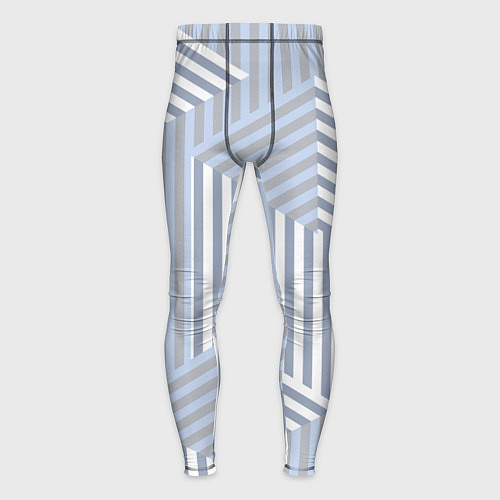 Мужские тайтсы Строгий геометрический узор / 3D-принт – фото 1