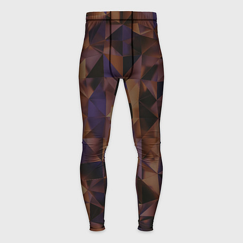 Мужские тайтсы Стеклянная тёмная геометрическая текстура / 3D-принт – фото 1
