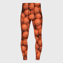 Тайтсы мужские Баскетбольные мячи, цвет: 3D-принт