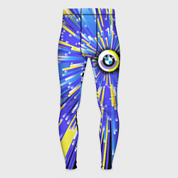 Мужские тайтсы BMW - neon pattern - Germany