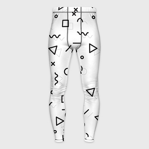 Мужские тайтсы Разные геометрические фигуры / 3D-принт – фото 1