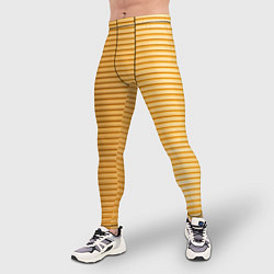 Тайтсы мужские Золотистый текстурный паттерн, цвет: 3D-принт — фото 2