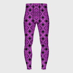 Тайтсы мужские Геометрический узор в пурпурных и лиловых тонах, цвет: 3D-принт