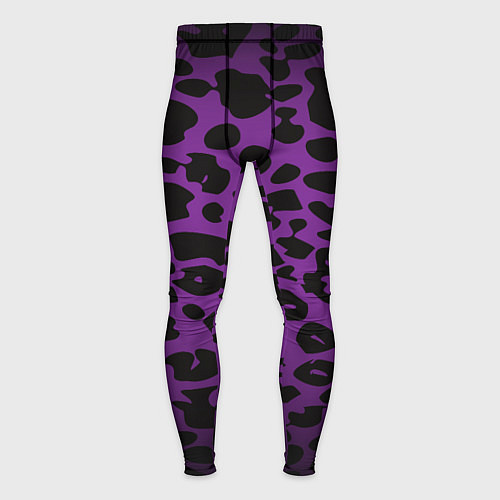 Мужские тайтсы Фиолетовый леопард / 3D-принт – фото 1