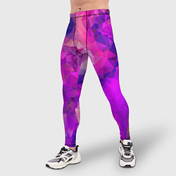 Тайтсы мужские Пурпурный стиль, цвет: 3D-принт — фото 2