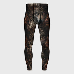 Тайтсы мужские Волки паттерн, цвет: 3D-принт
