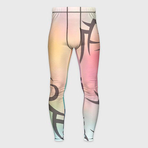 Мужские тайтсы Трайбл граффити / 3D-принт – фото 1