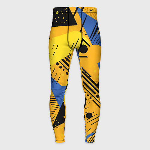 Мужские тайтсы Абстракция паттерн / 3D-принт – фото 1