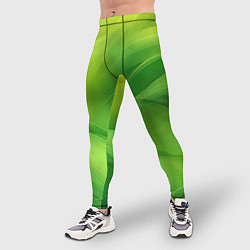Тайтсы мужские Green lighting background, цвет: 3D-принт — фото 2