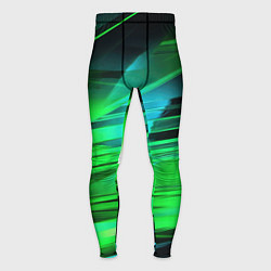 Тайтсы мужские Green light background, цвет: 3D-принт
