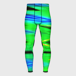 Тайтсы мужские Green blut geometry, цвет: 3D-принт