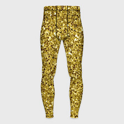 Тайтсы мужские Золотая крошка, цвет: 3D-принт