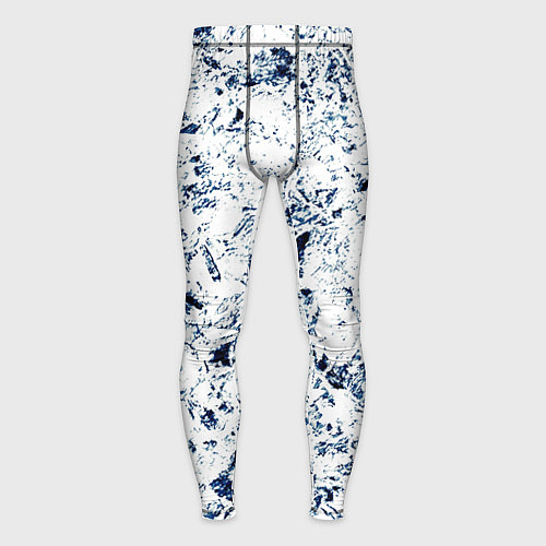 Мужские тайтсы Паттерн ледяные вершины гор / 3D-принт – фото 1