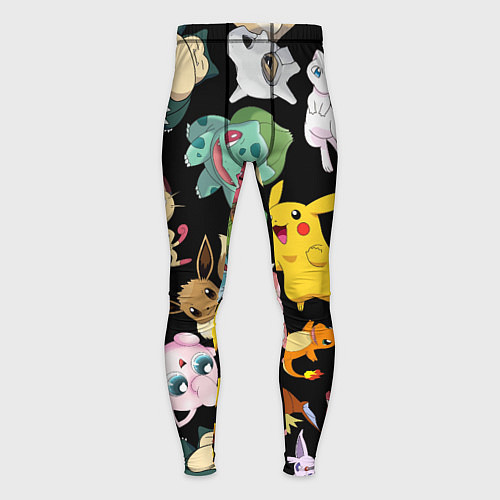 Мужские тайтсы Пикачу и другие покемоны / 3D-принт – фото 1