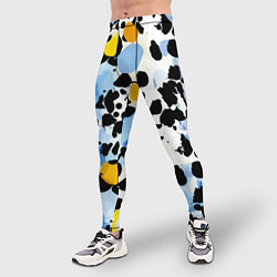 Тайтсы мужские Красочный абстрактный паттерн - поп-арт, цвет: 3D-принт — фото 2