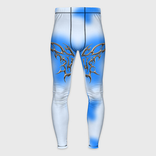 Мужские тайтсы Y2K blue butterfly / 3D-принт – фото 1