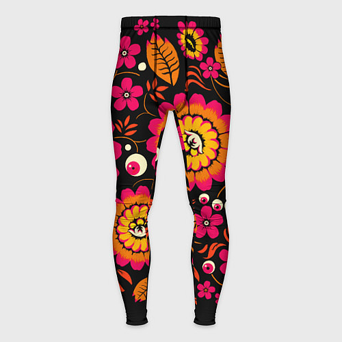 Мужские тайтсы Хохлома параноидальная / 3D-принт – фото 1
