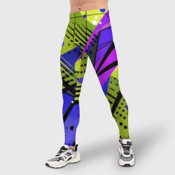 Тайтсы мужские Хаотичная абстракция поп-арт, цвет: 3D-принт — фото 2