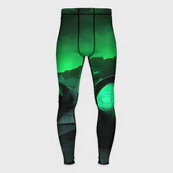 Мужские тайтсы Асимметрия растительного узора