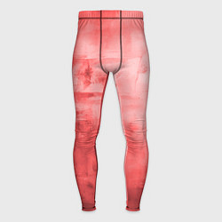 Тайтсы мужские Красный гранж, цвет: 3D-принт