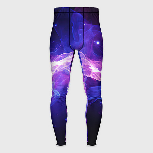 Мужские тайтсы Фиолетовый туман в движении / 3D-принт – фото 1