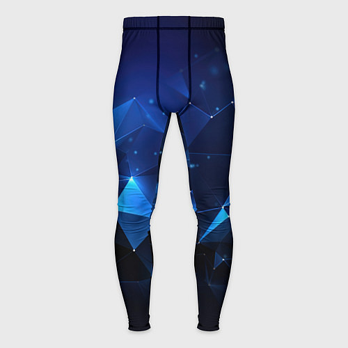 Мужские тайтсы Синяя геометрическая абстракция / 3D-принт – фото 1