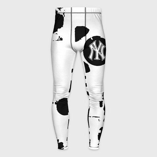 Мужские тайтсы New York yankees - baseball team pattern / 3D-принт – фото 1